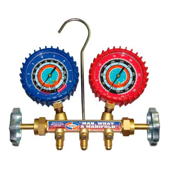 Juego De Manómetros R404a, R507, R134a Qs2l3m-5 Uniweld