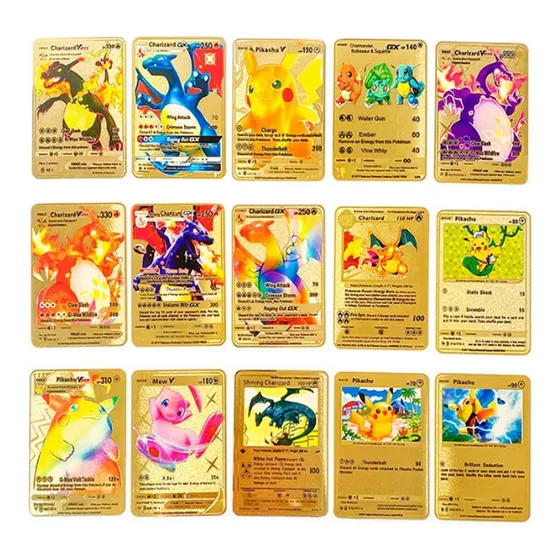 Tarjeta Charizard Vmax Dx Chapada En Oro, 55 Unidades, Pokém