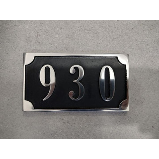 Placa De Aluminio Con Su Nùmero De Casa 15*8 Cm Placa De Aluminio Con Su Nùmero De Casa 15*8 Cm