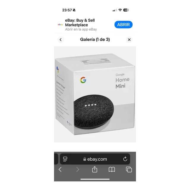 Google Home Mini Con Asistente Virtual Google