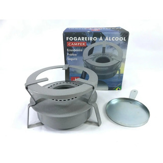 Fogareiro A Álcool Portatil Acampamento Camping Pesca Fogão Fogareiro A Álcool Portatil Acampamento Camping Pesca Fogão