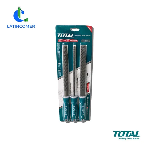 Juego De Limas Para Madera 8'' De 200mm - 3 Pzas - Total