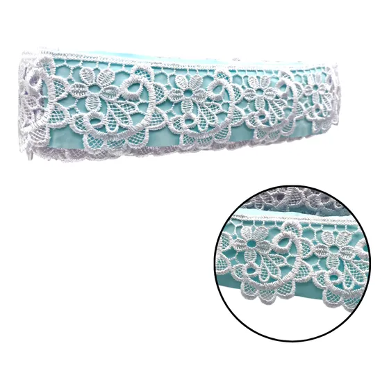 Renda Guipir Dmy04 - Larg: 6,0cm - Branco - C/ 4,0 Mts