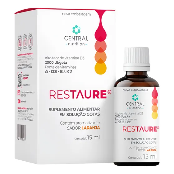 Restaure® Gotas Central Nutrition - Vitamina A, D3, E, K2