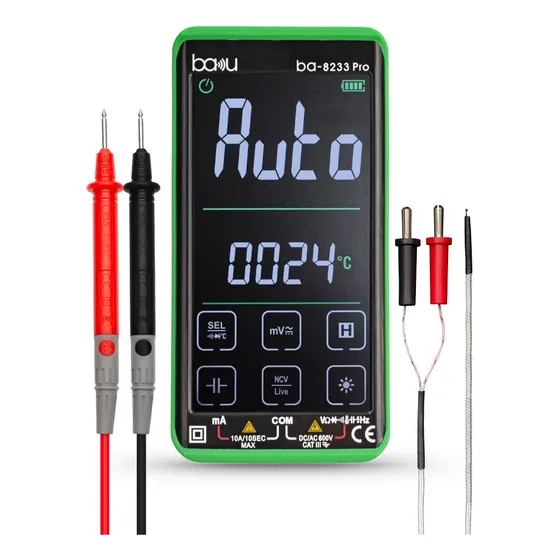 Tester Multimetro Inteligente Capacimetro Baku Ba-8233 Pro