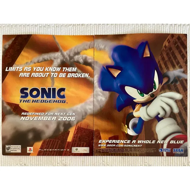Anuncio Vintage Original Sonic The Hedgehog - Ps3 Xbox 360