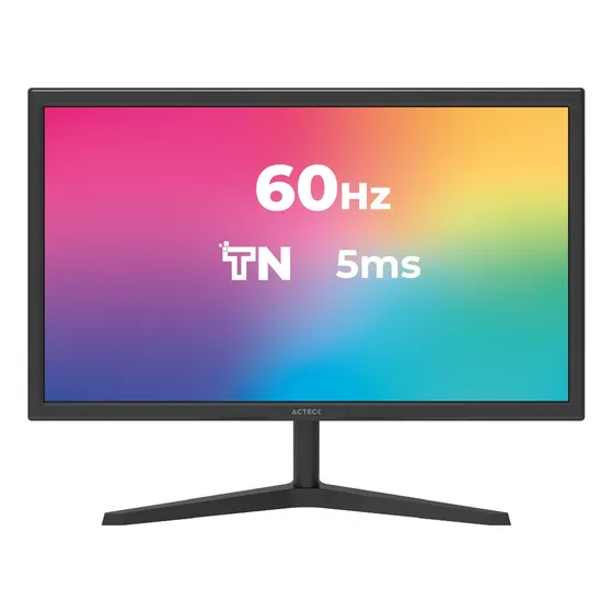 Monitor Led Acteck Captive Brite Sp195 Plano 19.5  60hz 5 Ms