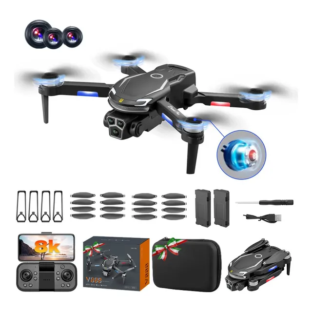 Drone Mini Cámara Control Remoto Giro360 8k 2.4ghz Uavs