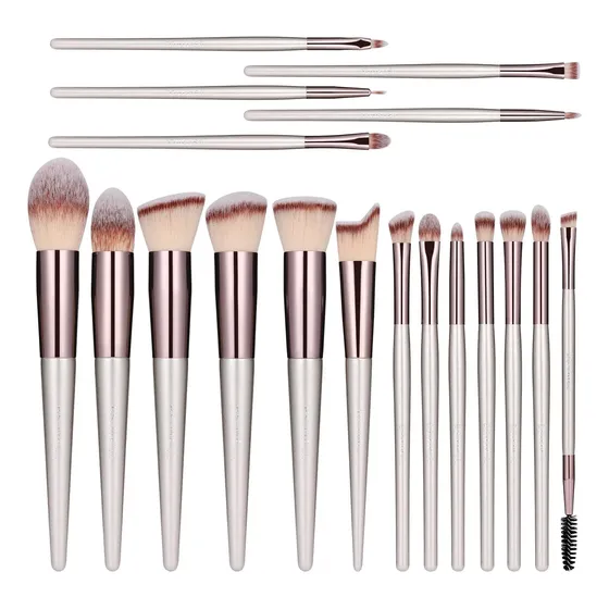 Set 18 Brochas De Maquillaje Profesionales Alta Calidad | Cuotas sin interés