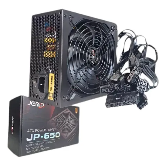 Fuente De Poder Rgb 650w Certificada 80 Plus Bronze Game Atx
