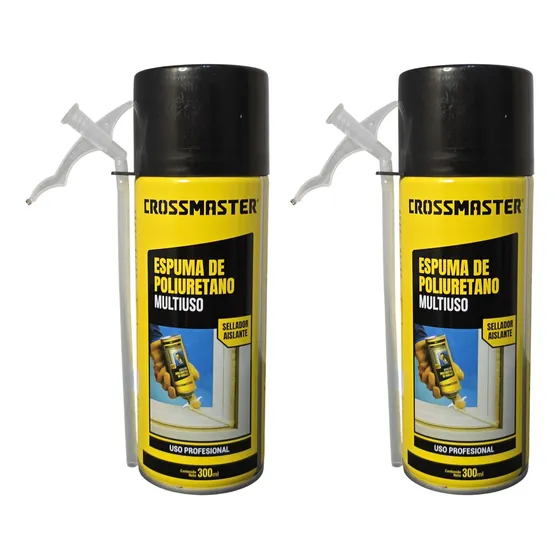 2 Selladores Aislante Espum Poliuretano 300ml Crossmaster