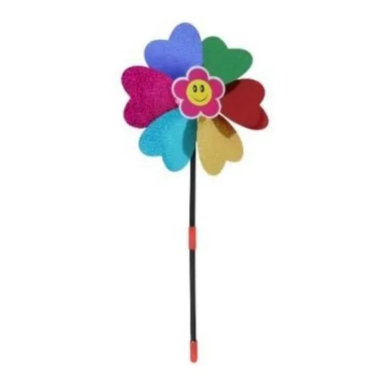 Molino De Viento Que Gira Primavera 50 Cm Jardin Con Colores