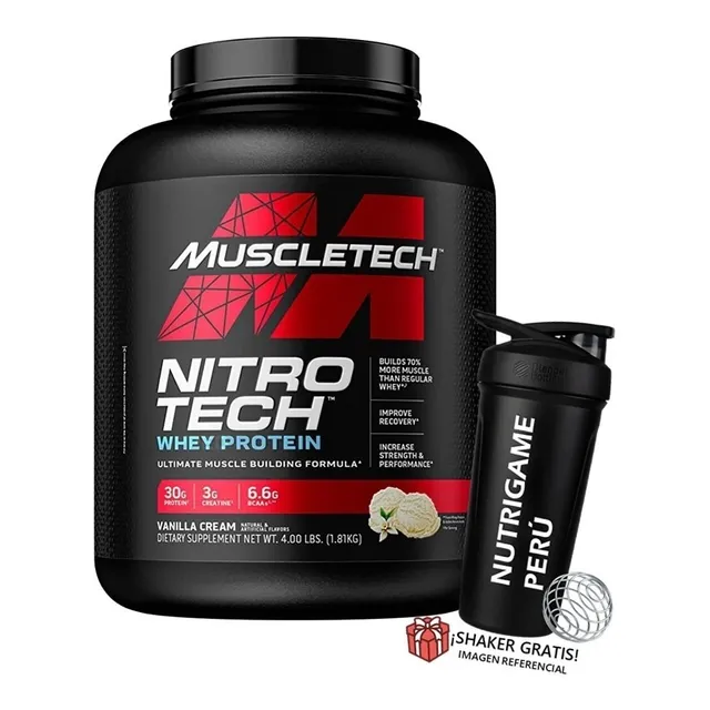 Nitrotech 4 Lb Proteina Isolatada Muscletech - Tienda Fisica