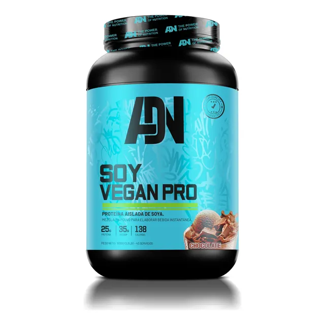 Soy Vegan / Proteína De Soja En Polvo Adn 1.5kg