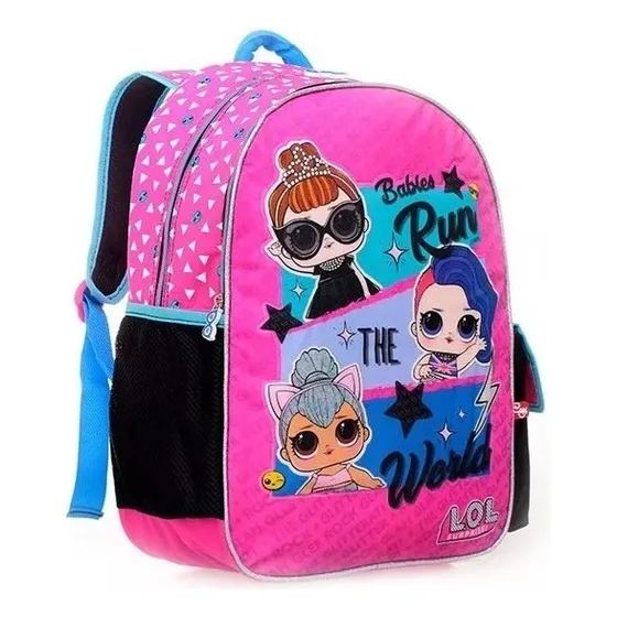 Morral Bolso Escolar Grande Para Niña Lol Suprise Marca Capi