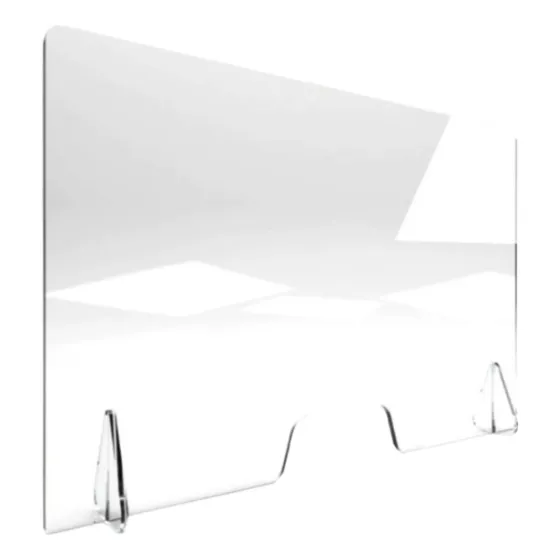 Barreira Proteção Acrílico 100x40cm Mesa Balcão Caixa