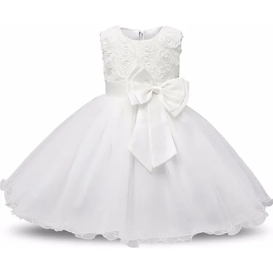 Vestido Niña Bautizo Fiesta Damita Blanco Bebe Ropa Navidad