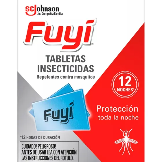 Fuyi Tabletas Insecticidas Repelente Contra Mosquitos X12