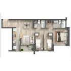 3 dormitorios  |  2 baños