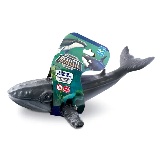 Baleia Jubarte Animal Brinquedo 29cm Coleção Realista Cometa