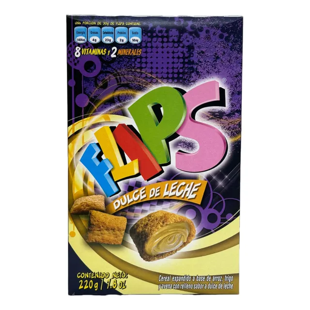 Cereal Flips Dulce De Leche - 220 Grs