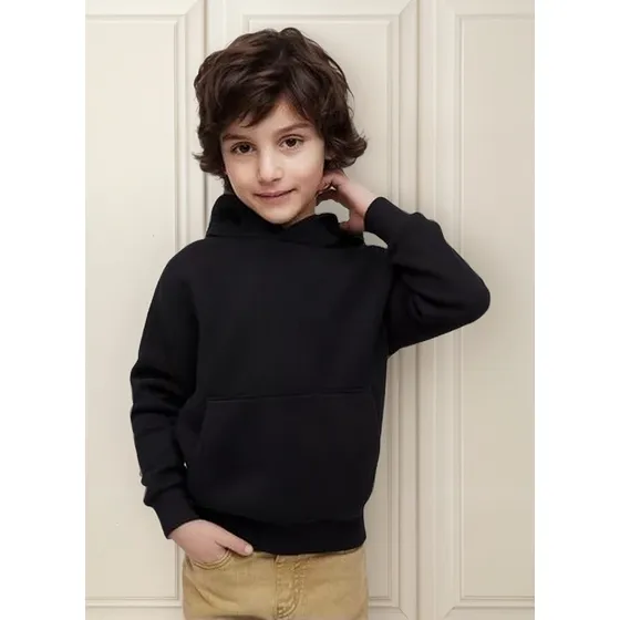 Polerón Canguro Niño Niña Algodón Unisex Con Capucha