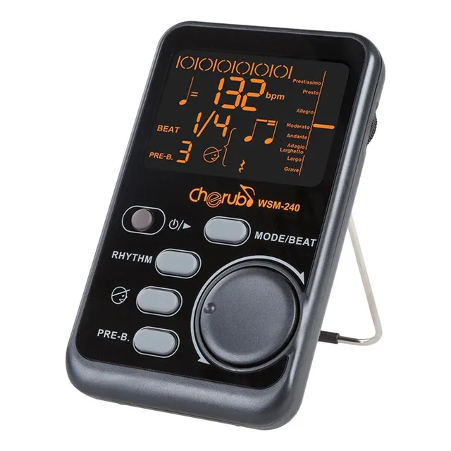 * Sintonizador De Ritmo De Metrónomo Digital Lcd Portátil