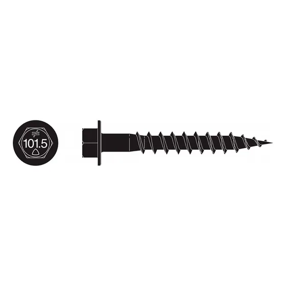 Tornillo Conector Estructural Negro 10 X 1 1/2 50un