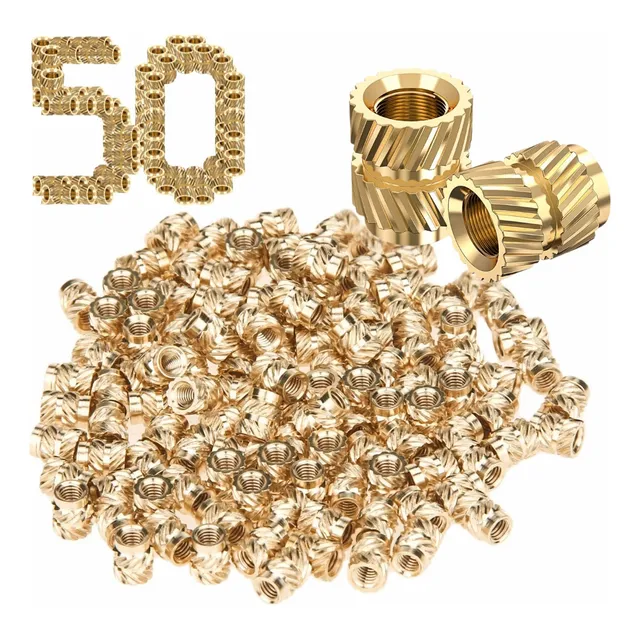 Kit 50 Unidades Inserto Metálico De Rosca M3 Impressões 3d