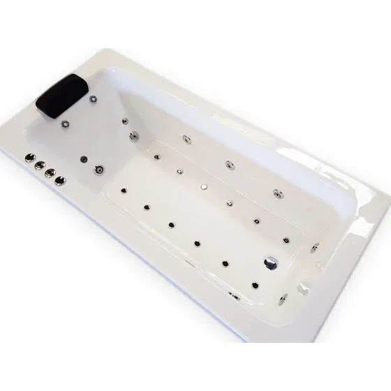 Hidromasaje Max Minimalista 170x70x45 14 Jets 1 Hp Almohada
