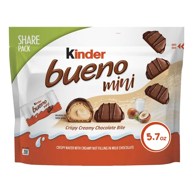 Kinder Bueno Mini Chocolate Con Leche Y Crema De Avellanas 1