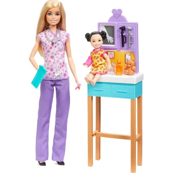 Barbie Pediatra Con Set De Juego De Médico Y Accesorios