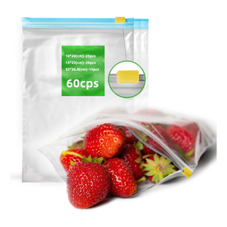 60pcs Bloqueo Deslizante Embalaje Bolsa Comida De Foca 60pcs Bloqueo Deslizante Embalaje Bolsa Comida De Foca