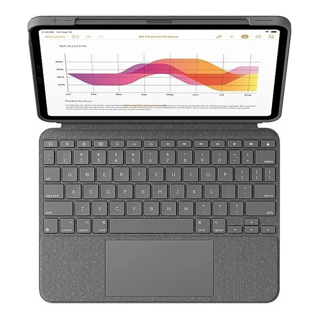 Funda Teclado Logitech Combo Touch Para iPad Air 10.9 Gen 4