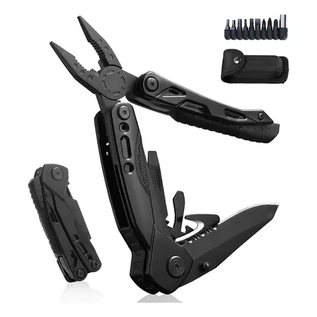Navajas Multiherramientas E T Easytao 023 Cuchillo Multifunción color Negro