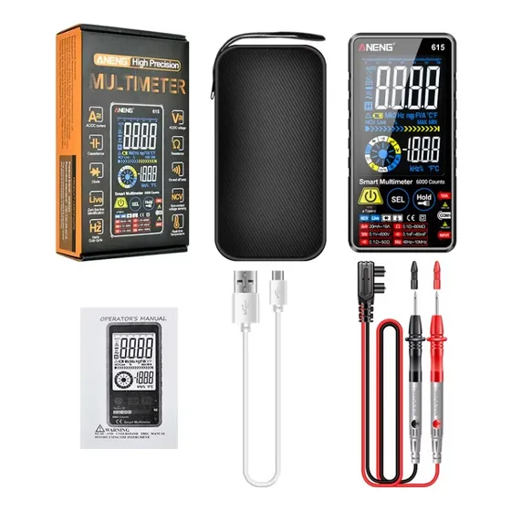 Tester Multímetro Smart Recargable Touch