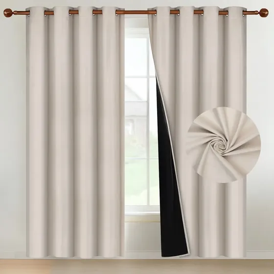 Cortina 100% Blackout Terciopelo Velvet Engomada 135x220 Casatua X2 | Cuotas sin interés
