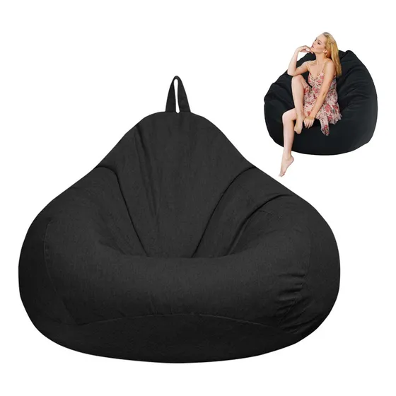 100×120cm Puf Gigante En Forma De Pera Y Sin Relleno,lavable
