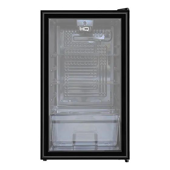 Frigobar Expositor Ical Hq Vidro Duplo 95l Preto 220v