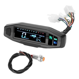 Velocímetro Digital Lcd Pequeño Y Universal Para Motocicleta Velocímetro Digital Lcd Pequeño Y Universal Para Motocicleta