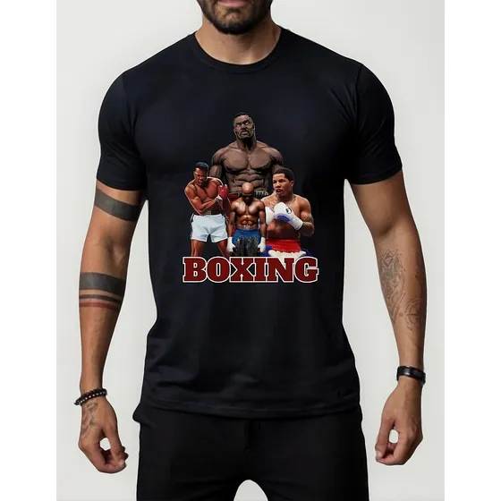 Camisa Boxe Mik Tyson Floyd Mayweather Muhammad Ali Gervonta