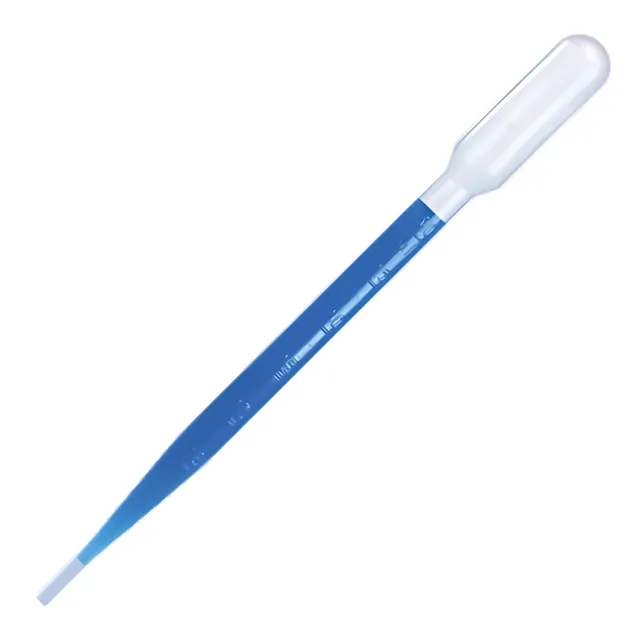 Pipeta Pasteur 3ml Kit 100 Peças Estéril Individual Plástico
