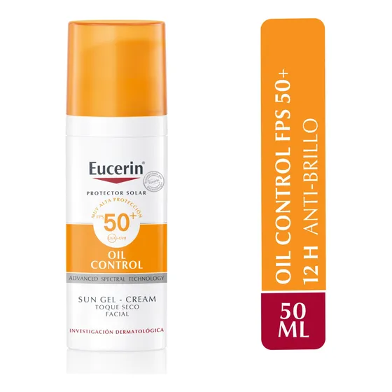 Protector Solar Facial Eucerin Gel Crema Oil Control 50ml