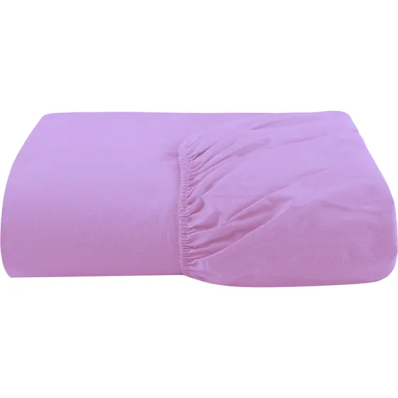 Lençol Mini Cama Montessoriana C/ Elástico Percal 200 Fios Cor Lilás