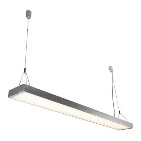 Lampara Led 48w Colgante Rectangular 117x18x6 Cm Base Negra