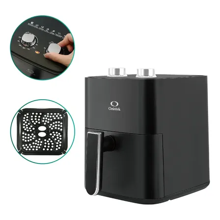 Fritadeira Elétrica Air Fry Onistek de 3,5 L Preta