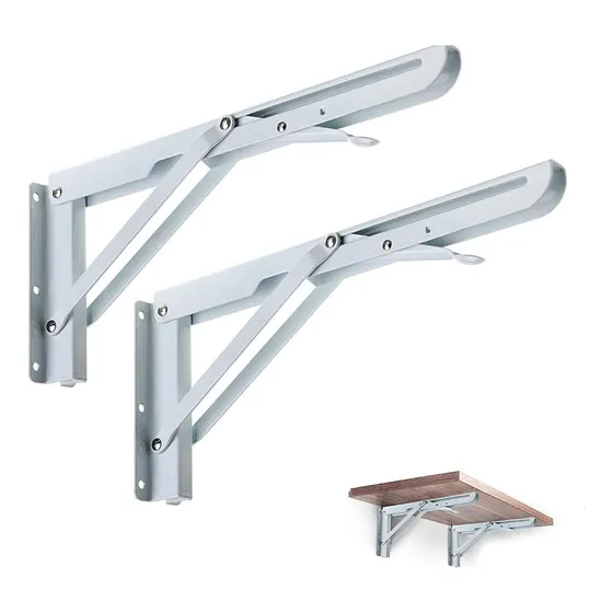 Soporte O Pie De Amigo Plegables 30 Cm Para Repisas Hr-238