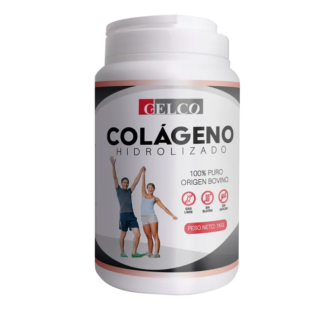 Colageno Doblemente Hidrolizado Gelco 500 Grs Tipo 1 Y 2 Fragancia Neutra