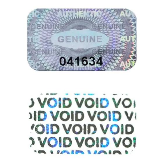 240 Etiquetas Sello Holográfico Void Seguridad Numerada