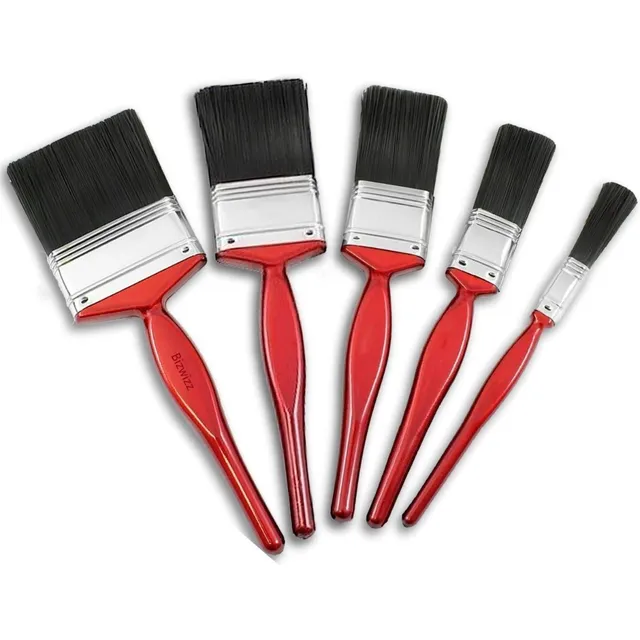 Set De 5 Pinceles Brochas Varios Tamaños Pintar Decorar X5